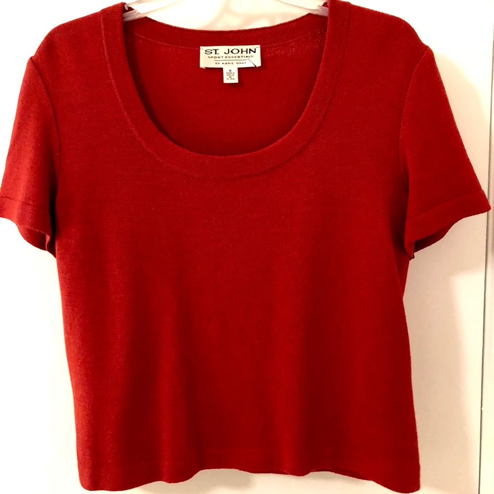 ❤️ Red St. John Sport Knit Top ❤️